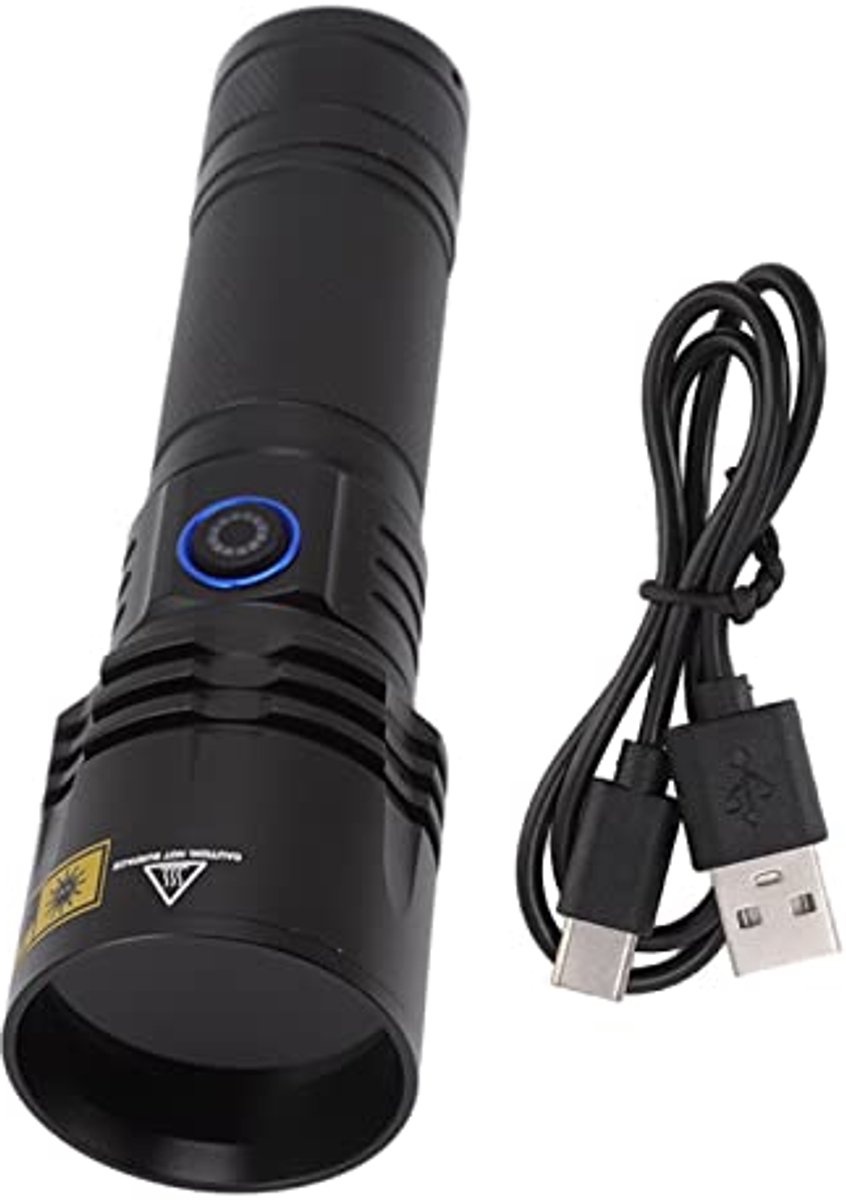 Oplaadbare UV Zaklamp 365nm - 20W Zwartlicht voor Vlekdetectie en Inspectie