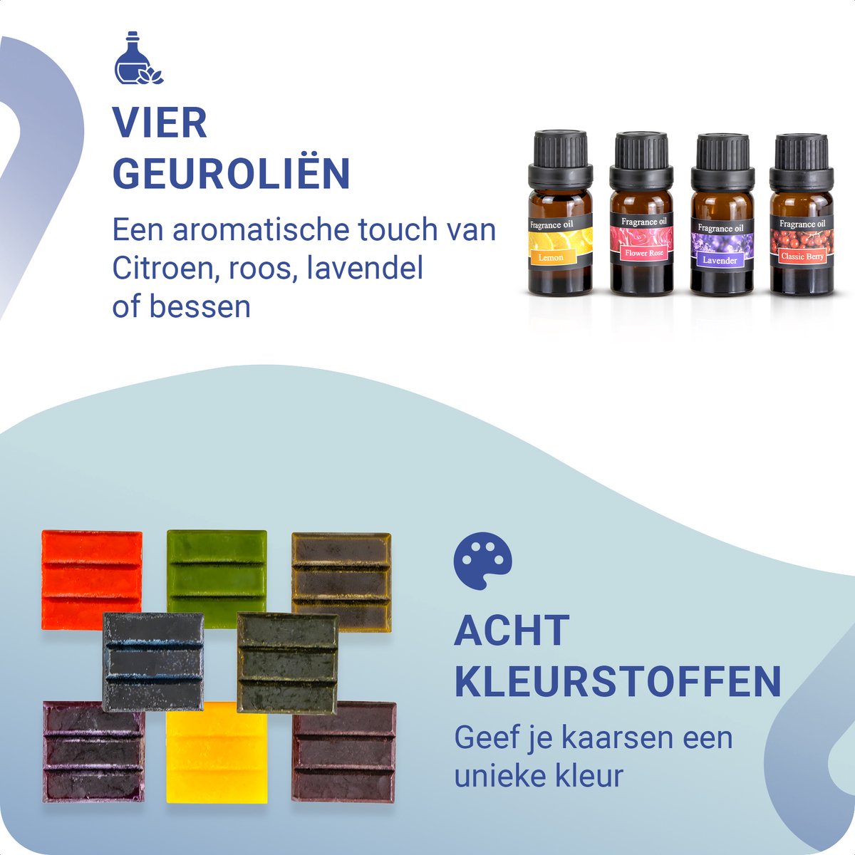 JT Products Kaarsen Maken Set – Inclusief 600 Gram Soja Wax - E-Book - Kaarsen Maken Voor Volwassenen – Geurkaars - Kaarslont – Kaarsenlont – Smeltpan – Kaarsen Maken Starterspakket – Candle Making Kit – DIY - Moederdag Cadeau - Cadeautje Voor Mama — afbeelding 7