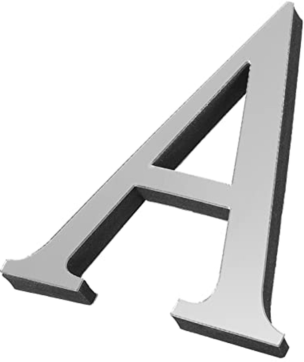 3D Acryl Alfabet Spiegel Muurstickers - Zelfklevende Decoratieve Letters voor DIY Woondeco