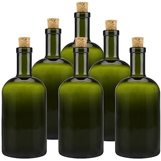 Porron En Verre 1 Litre Avec Bouchon Liège – Transparent – Marque Table Passion