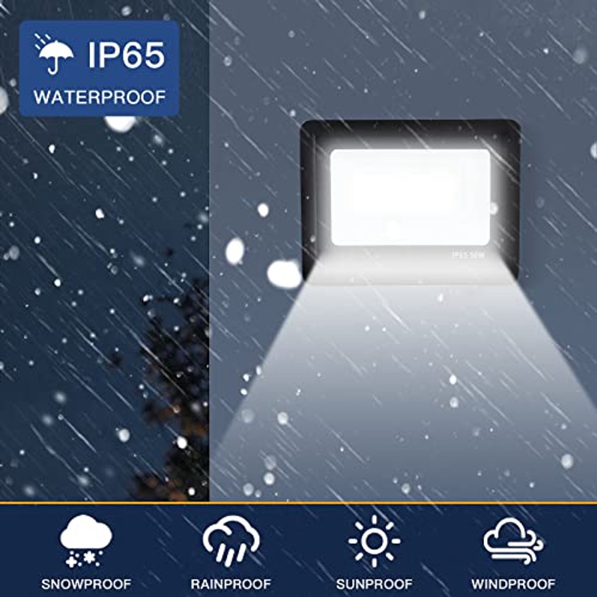 IP65 Waterdichte LED Buitenspot 50W - Superhelder en Energiezuinig