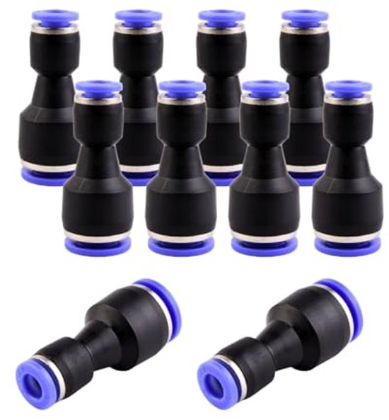 QUARKZMAN 2Stk Gas und Wasser Schnellverbinder für Rohr Innendurchmesser 6mm mit Schlauch für Tig 12 18 20 27 Quick Connect Armaturen Schweiß Gas