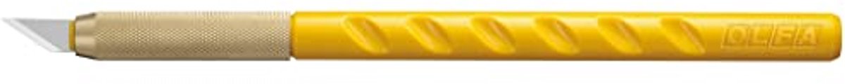 Cutter voor grafische kunsten, 6 mm snijder met 5 reservemesjes, zwart en geel, 14 x 0,6 x 0,6 cm