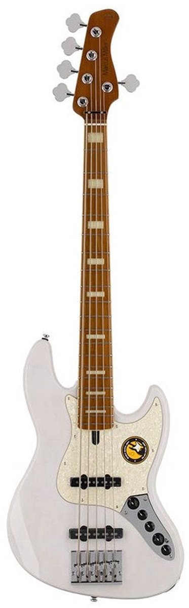 Sire V8 S5/WB Marcus Miller swamp ash 5-snarige actieve basgitaar White Blonde