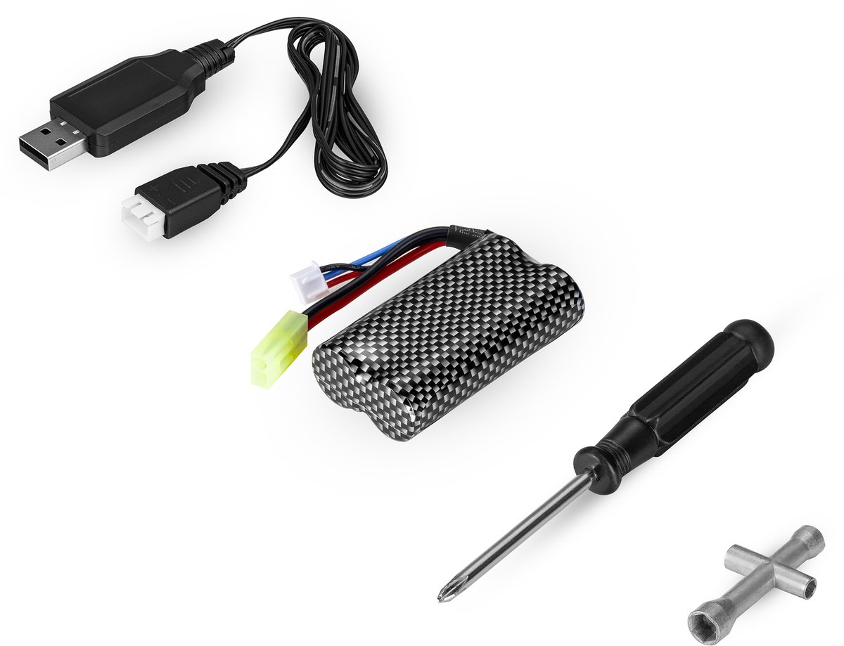 Overmax X-Horizon RC Auto 4x4 – 30 km/u – LED Verlichting, Dubbele Accu tot 40 min, Vering, Lage Bodemvrijheid, 2 Carrosserieën, Achterwielsteun, Digitale Connectie – Offroad Racewagen voor Kinderen & Volwassenen – Bestuurbare Auto — afbeelding 15