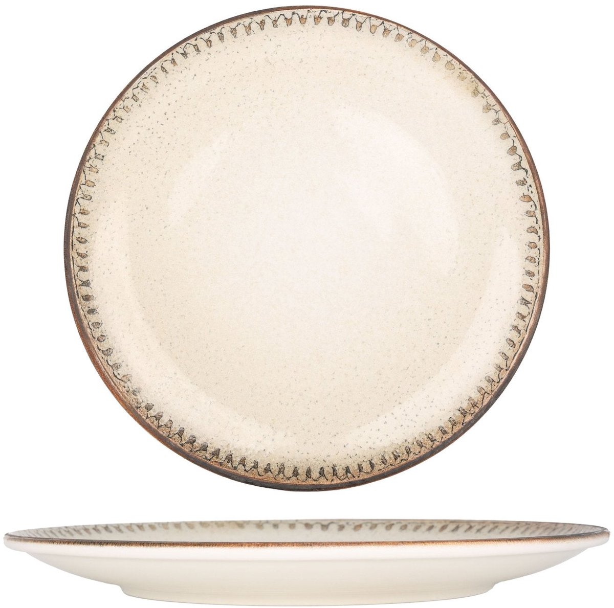 Bonna Dinerbord - Cortado - Porselein - 30 cm - set van 6