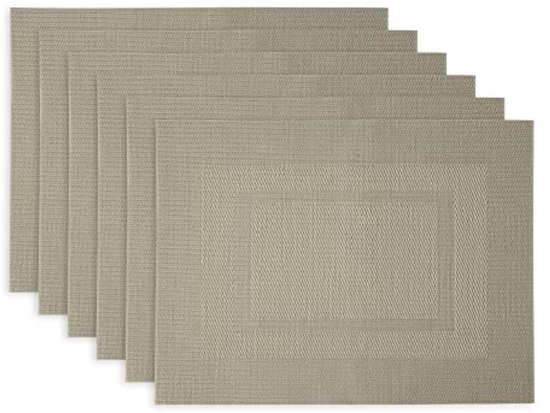 Mica Decorations placemat lichtbruin Mica Decorations placemat lichtbruin
