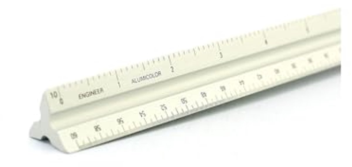 Aluminium Liniaal 12 Inch – Meetinstrument voor Nauwkeurige Metingen