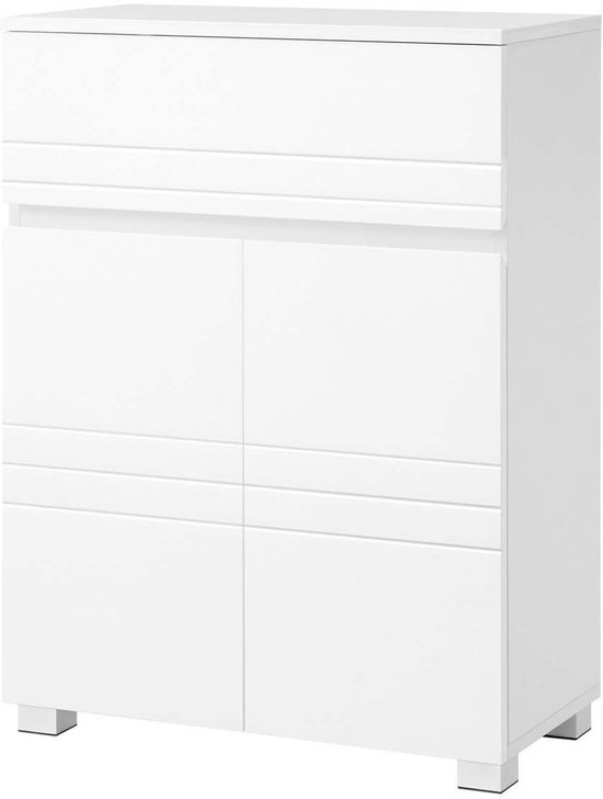 kleankin Badkamermeubel, Badkamer Kastje, Hoge Badkamerkast, Opbergkast, 2 Kasten (1 met Spiegel), 6 Nissen, Verstelbare Planken, 30 x 28 x 180 cm, Wit kleankin Badkamermeubel, Badkamer Kastje, Hoge Badkamerkast, Opbergkast, 2 Kasten (1 met Spiegel), 6 Nissen, Verstelbare Planken, 30 x 28 x 180 cm, Wit