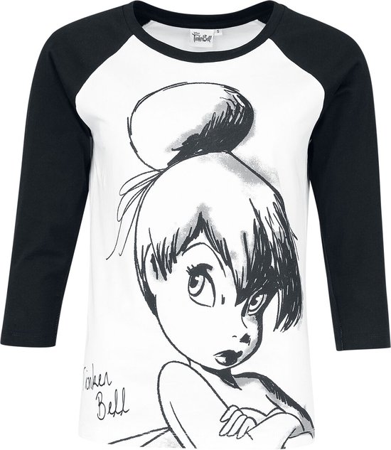 T-shirt femme Peter Pan Bell - Croquis - blanc/noir - M