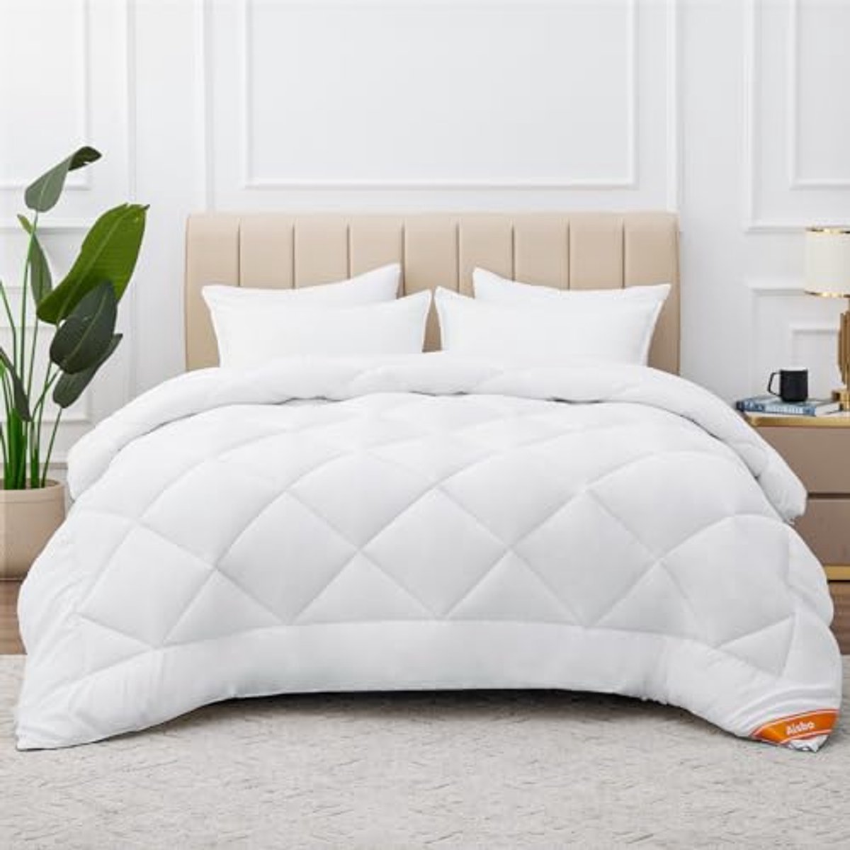 Winterdekbed 200 x 200 cm voor tweepersoonsbed - Zacht en Warm Gewatteerd Dekbed