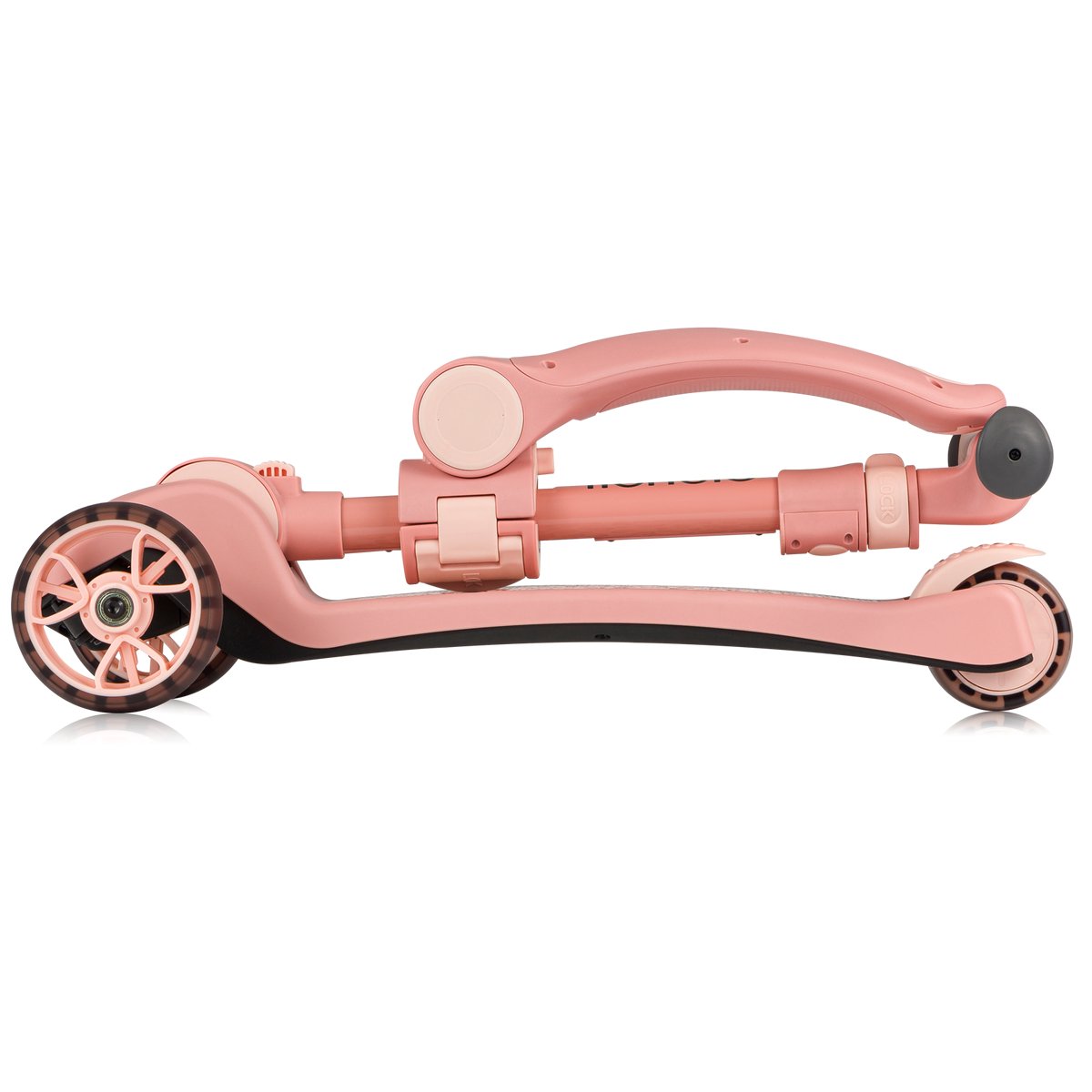 Lionelo Franky Kinderstep 2in1 - LED - 3 wielen - tot 50kg - Fiets en scooter 2in1 - Grote verlichte wielen  - Speelgoedmandje — afbeelding 16