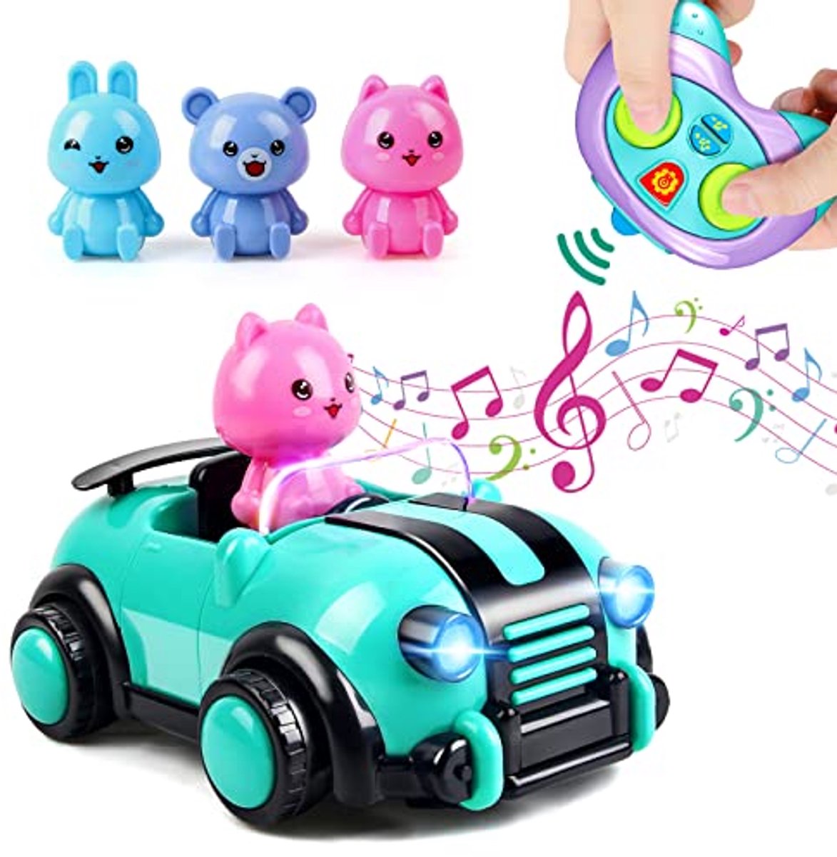 Groene cartoon RC auto