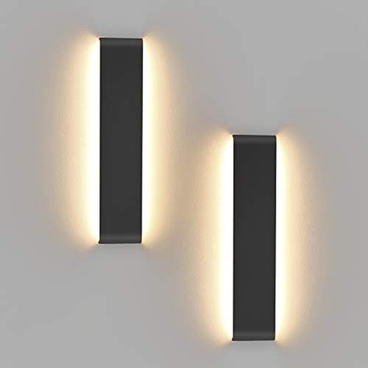 2-Pack 41 cm LED Wandlamp Up Down - Warmwit 3000K Decoratieve Verlichting Voor Trappenhuis, Eetkamer en Woonkamer