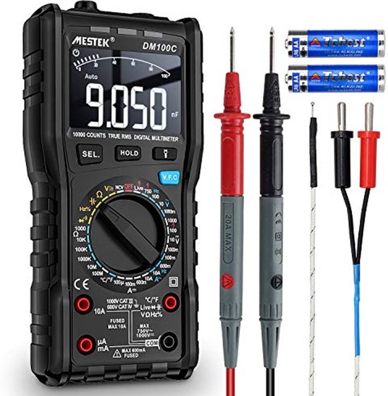 Digitalmultimeter, 4000 Count TRMS Voltmeter Ohmmeter, 1000 V AC/DC Spannungstester mit umschaltbarem automatischen/manuellen Bereich für Spannungs , Widerstands und Durchgangsmessung | DE Digitalmultimeter, 4000 Count TRMS Voltmeter Ohmmeter, 1000 V AC/DC Spannungstester mit umschaltbarem automatischen/manuellen Bereich für Spannungs , Widerstands und Durchgangsmessung | DE