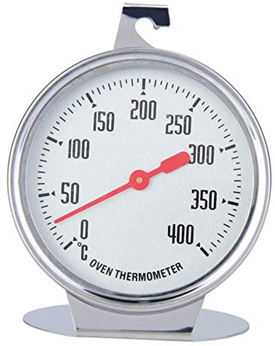 Oven Thermometer tot 400℃ - RVS Keuken Thermometer met Grote Dial voor Bakken