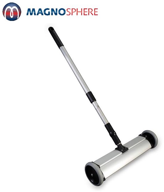 Magnetische veegmachine met keramische ferrietmagneten - breedte 325mm - bodemvrijheid 25mm - ideale oplossing voor het reinigen van grote oppervlakken van Merkloos	 — afbeelding 3