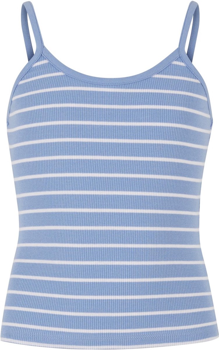Urban Classics Striped Rib Basic Tanktop Kinderen Kids 110/116 Blauw
