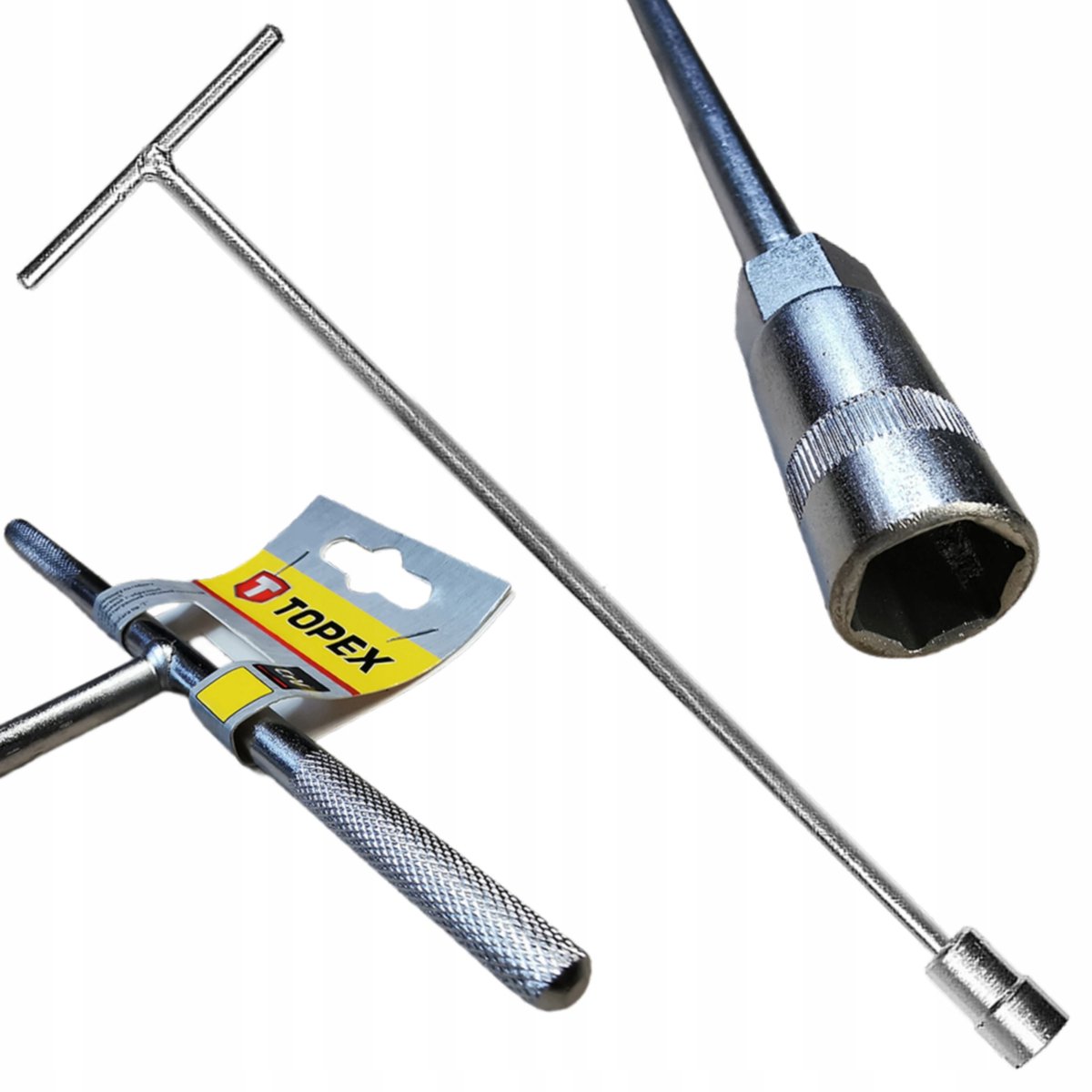 Dopsleutel 10 mm x 400 mm CrV