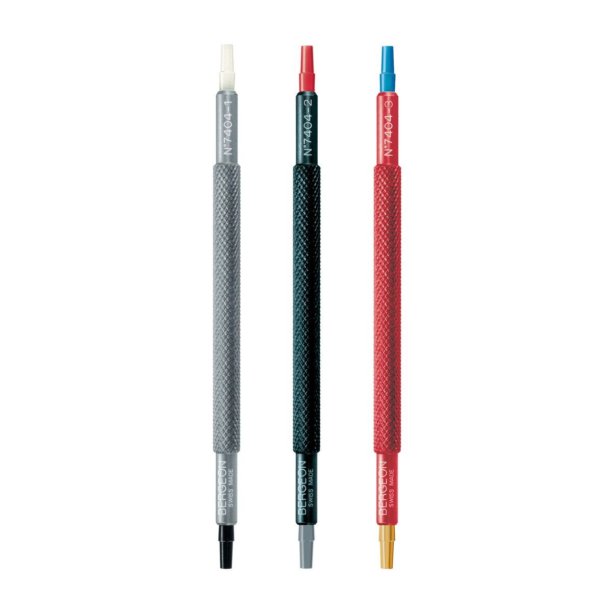 7404 Handinstelset, dubbelzijdig, 3-delig, in doos, Bergeon