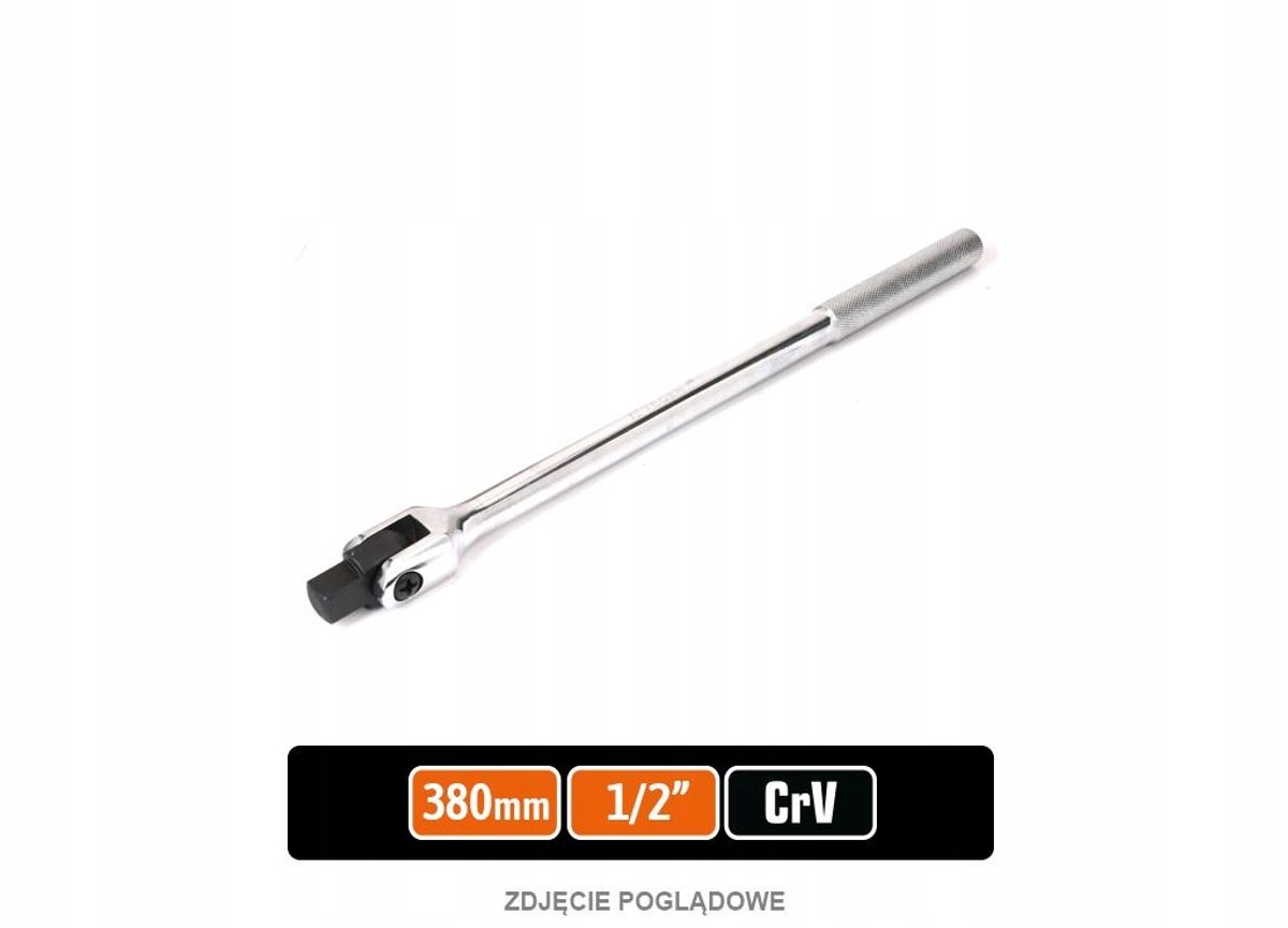Draaibare 1/2" Ratelsleutel - 380mm - Verstelbaar