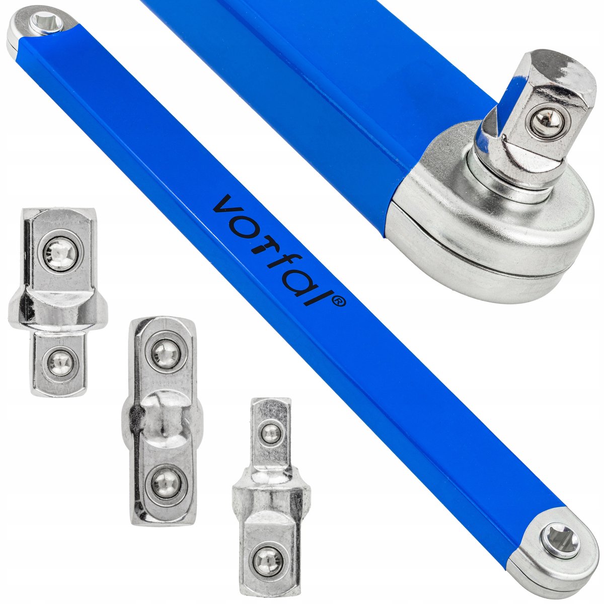 Verstelbare Ratel Verlengstuk Adapterset 1/4" 3/8" 1/2"