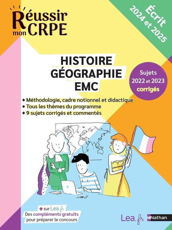 Réussir CRPE - Ebook - CRPE 2024-2025 Histoire Géographie  ... - cover