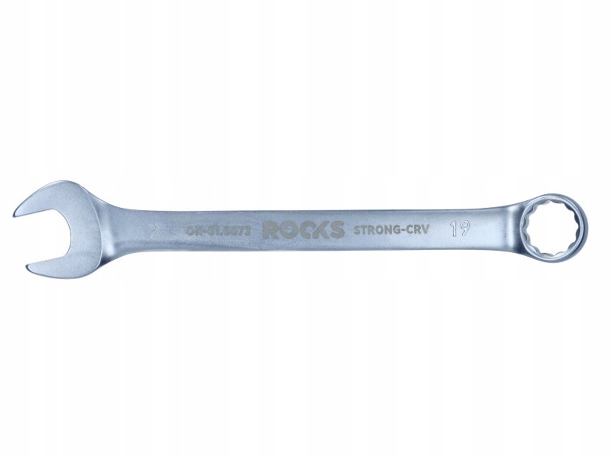 Rooks Ringsleutel 19 mm - Dubbel Chroom, Staal 31CrV3, DIN 3113A