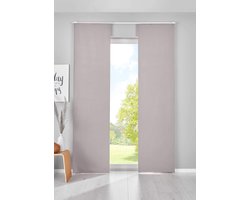 Unyqoos® Set van twee verduisterende grijze schuifgordijnen voor optimale privacy