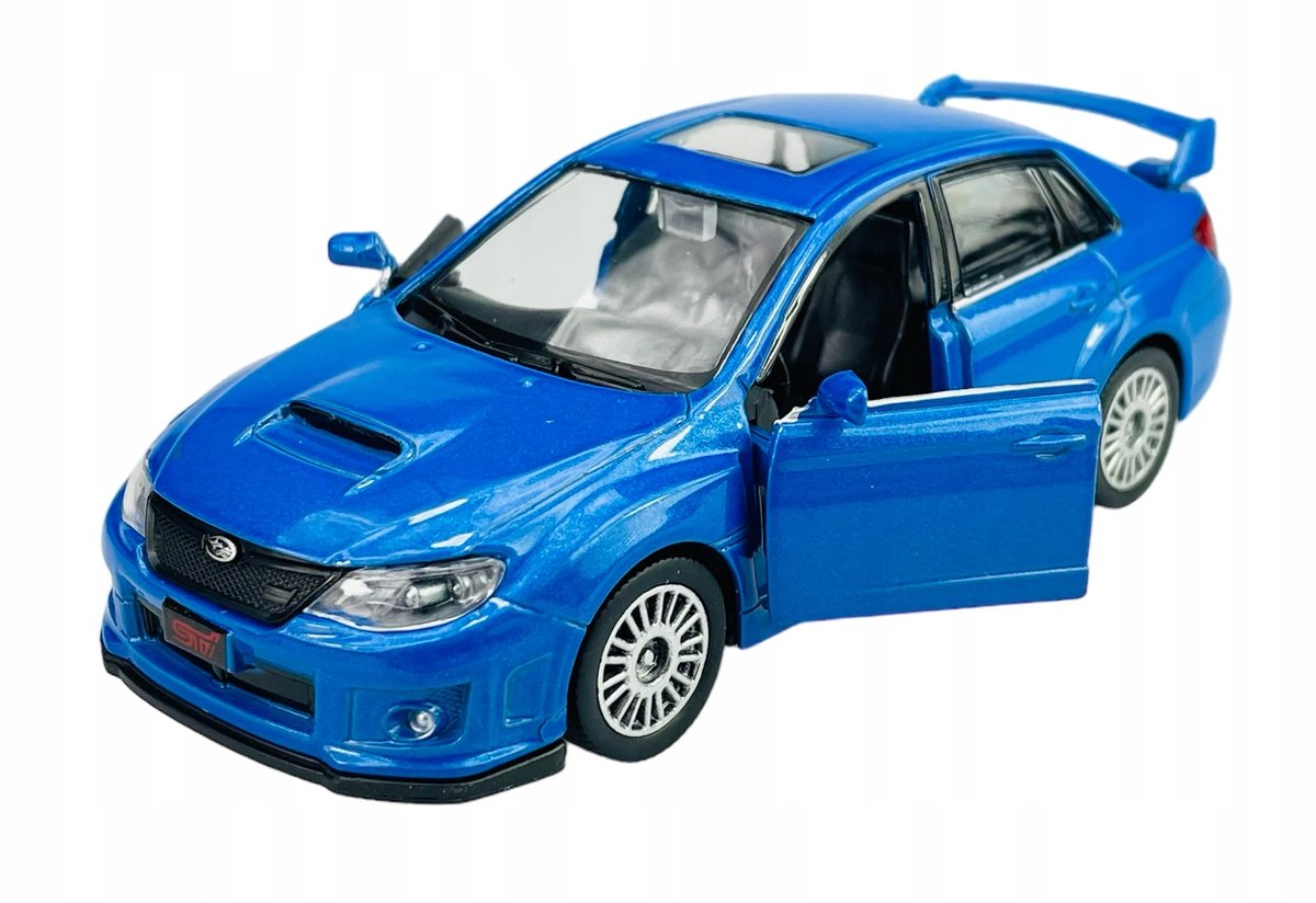 RMZ City Subaru WRX STI Blauw Metalen Model Auto 12cm