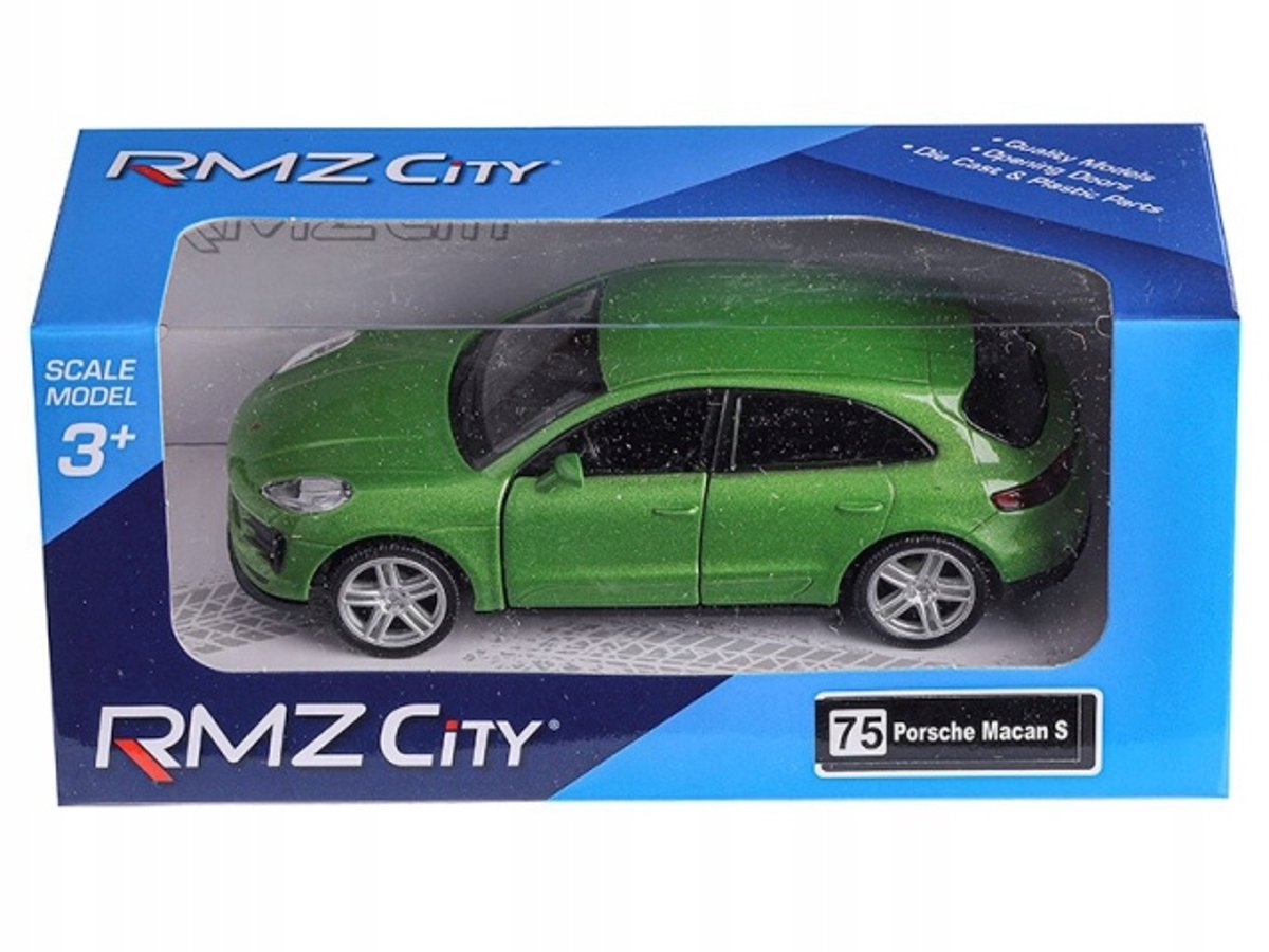 RMZ Porsche Macan S Groen Metaal Modelauto Schaal 1:32