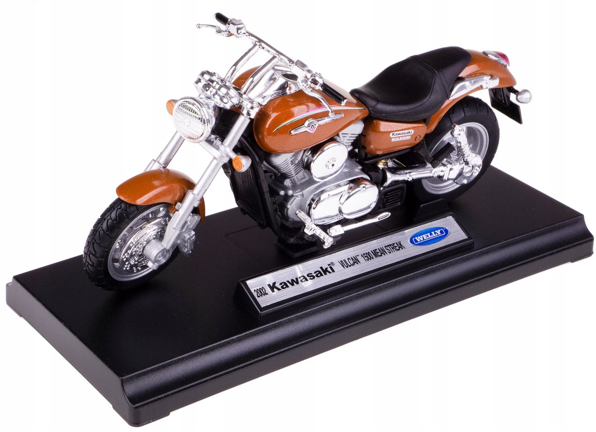 Welly Kawasaki Vulcan 1500 Mean Streak-motor 1:18-model