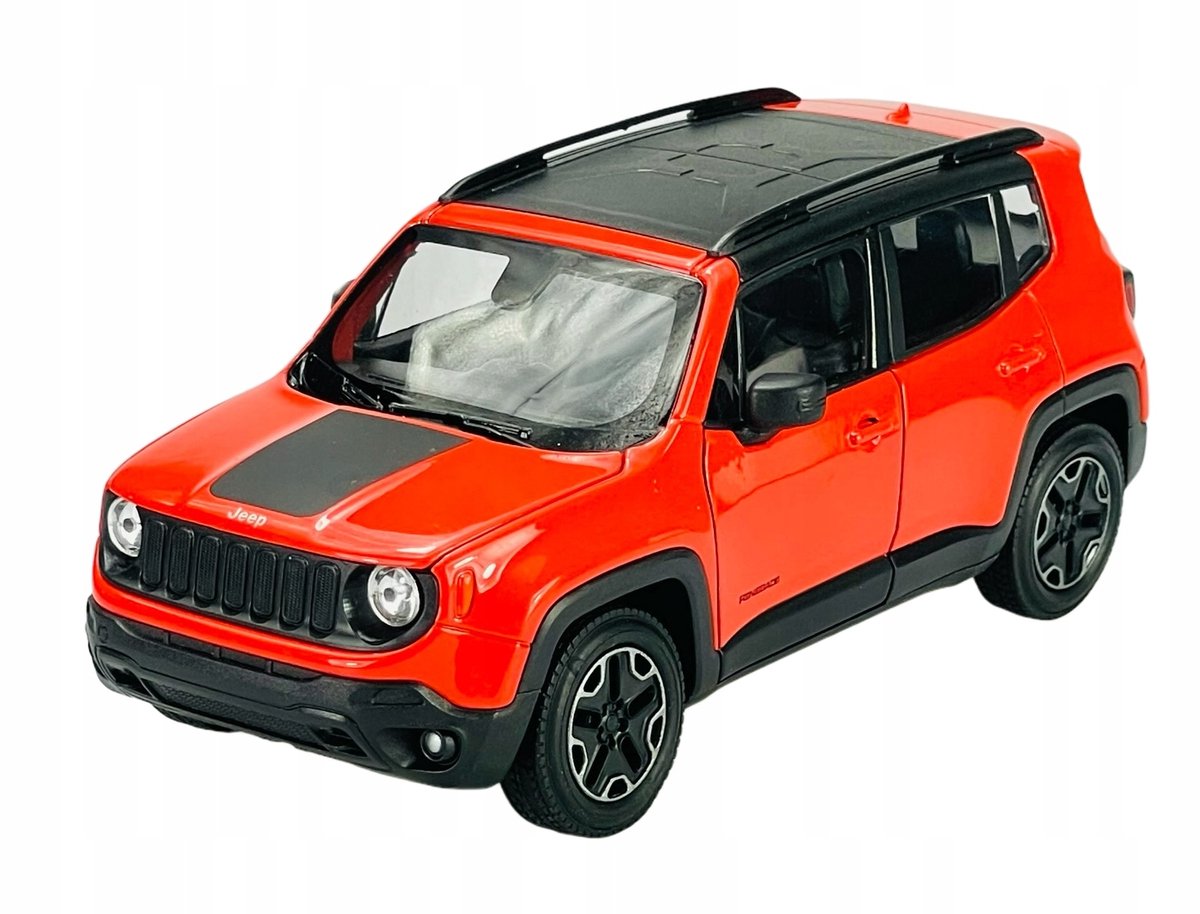 Welly Jeep Renegade Trailhawk 1:24 Oranje Metalen Model Auto Nieuw