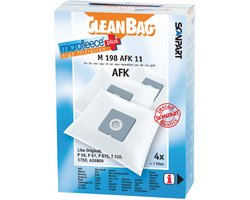 CleanBag stofzuigerzakken 4 stuks - Geschikt voor AFK PS1200 - Bestron AS1300 - Moulinex Boogy - Rowenta Booly - SMC Beetle Kever - Tornado Coco - Ufesa Moosy - Inclusief 1 filter - Alternatief