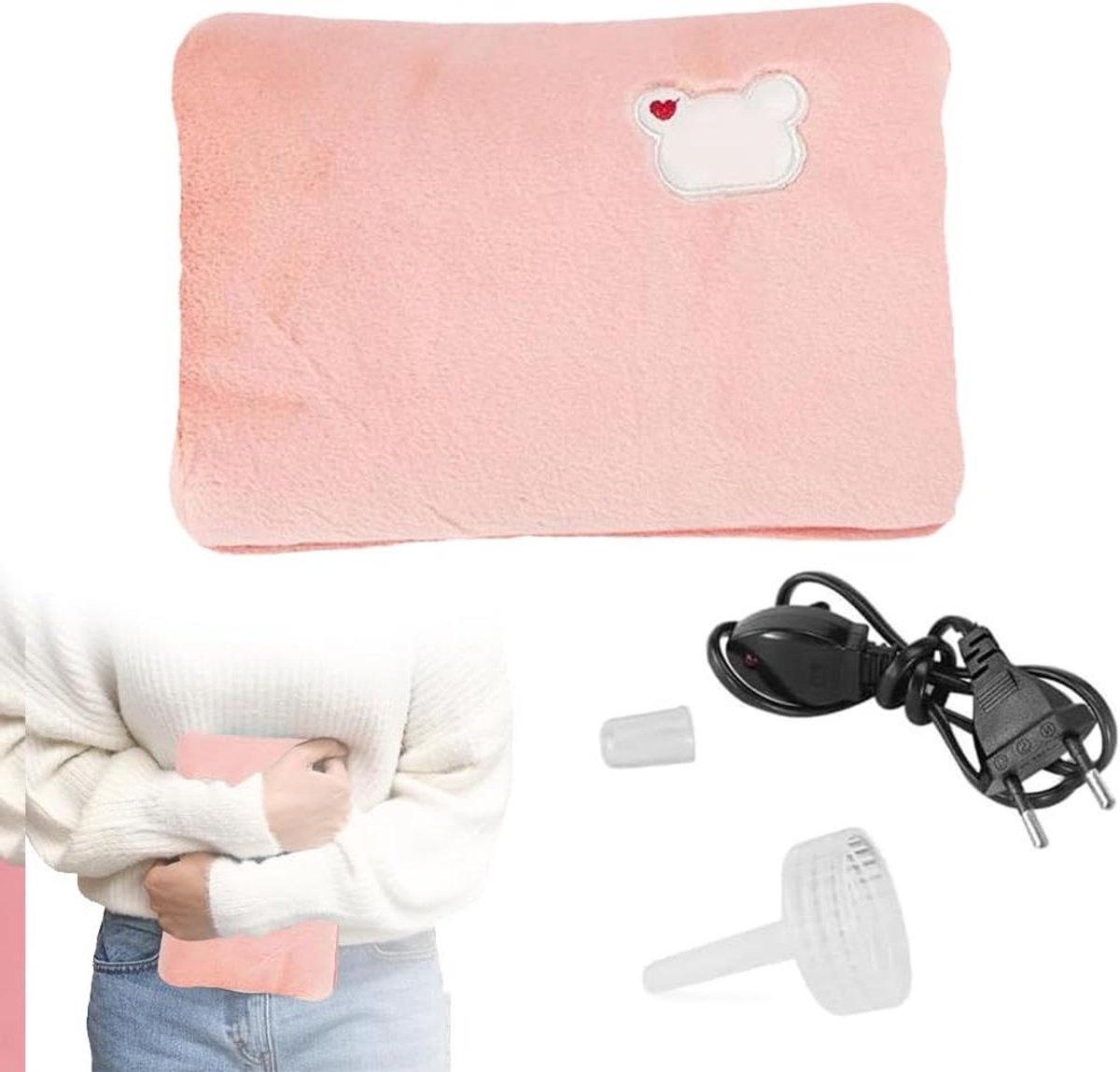 Provento - Elektrische warmwaterkruik voor handen en buik | Oplaadbaar, ideaal voor winter, kinderen en volwassenen | Roze