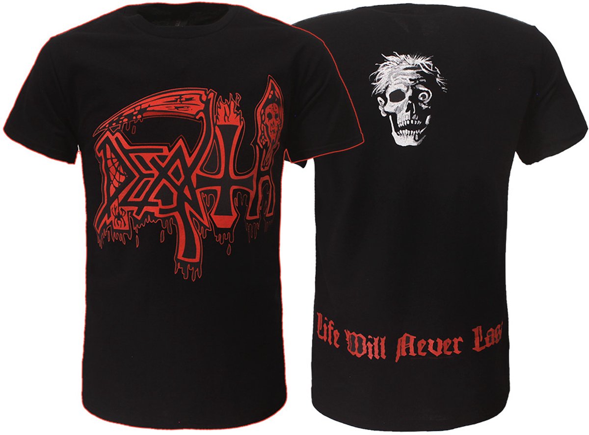 Death Life Will Never Last Massive Logo T-Shirt - Officiële Merchandise - XL