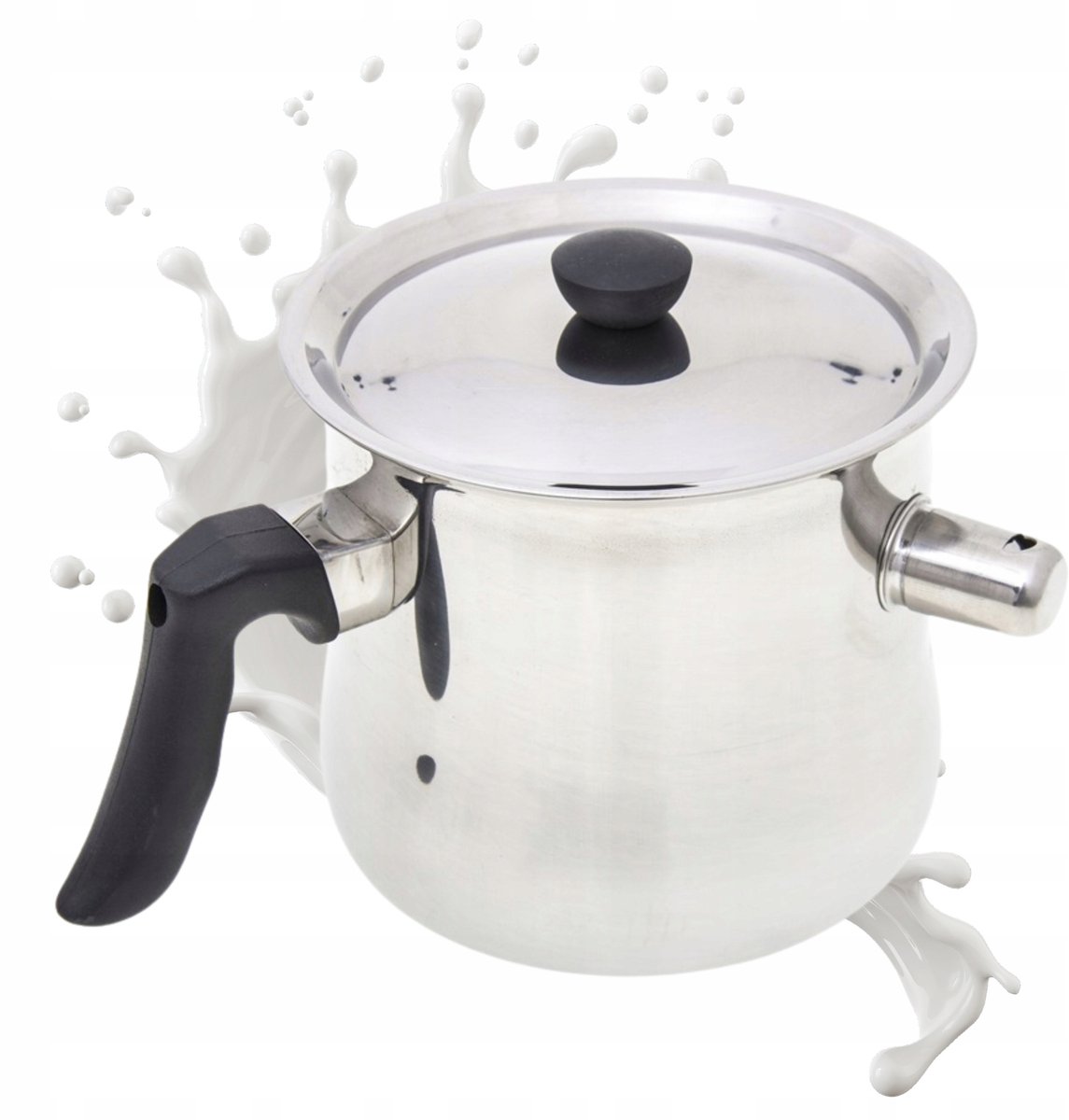 Melkpan met Fluitje - 1.5L RVS - Geschikt voor Alle Fornuizen