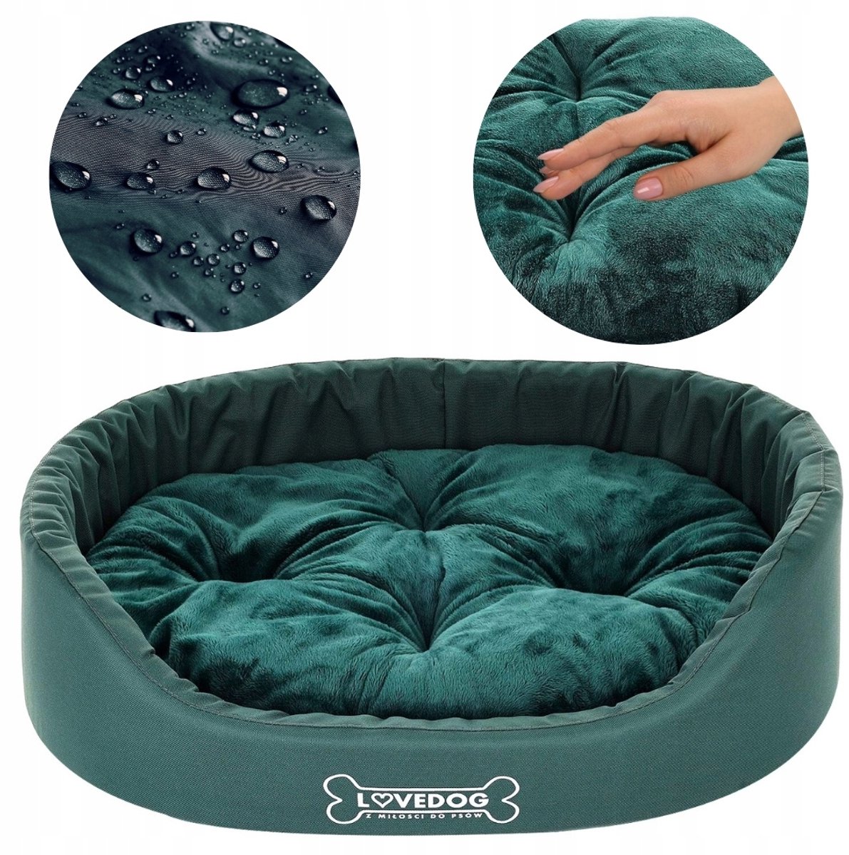 Lovedog Royal Hondenmand Kattenmand S 50x40cm Flesgroen