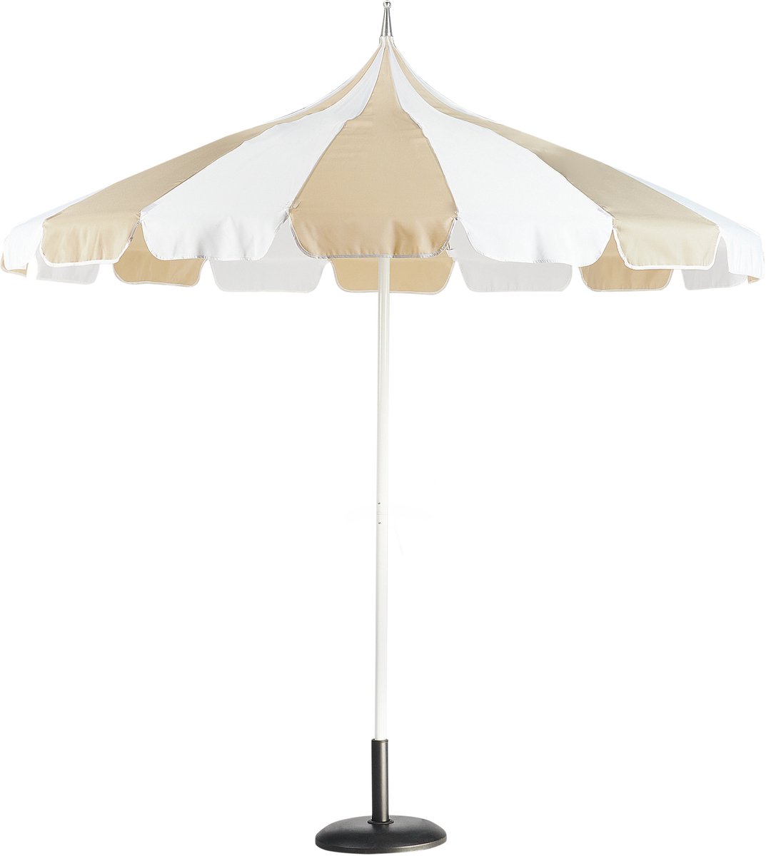 MINOA - Tuinparasol - Beige/Wit - 245 cm - Polyester