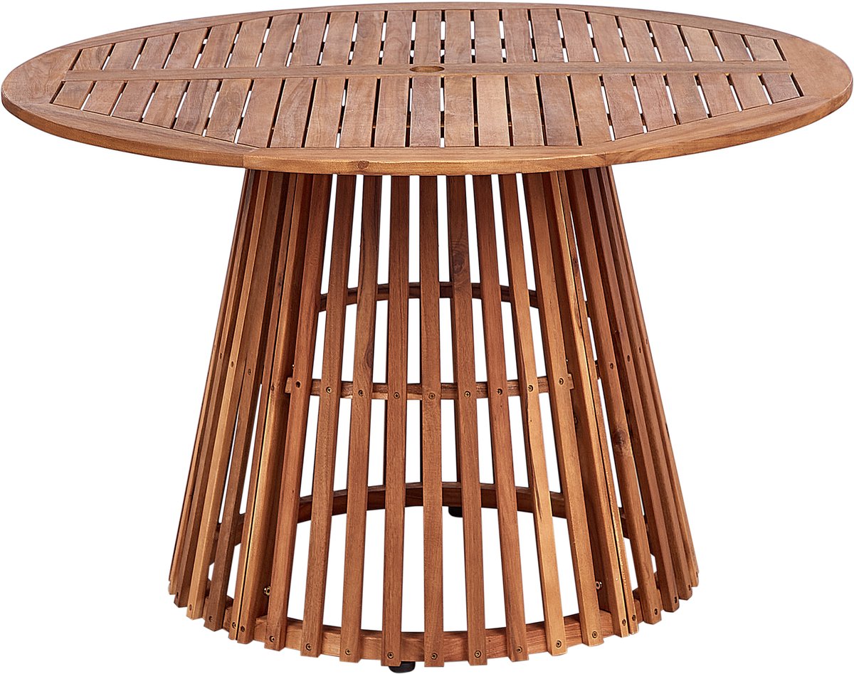 AGELLO - Tuintafel - Lichthout - 120 cm - Acaciahout