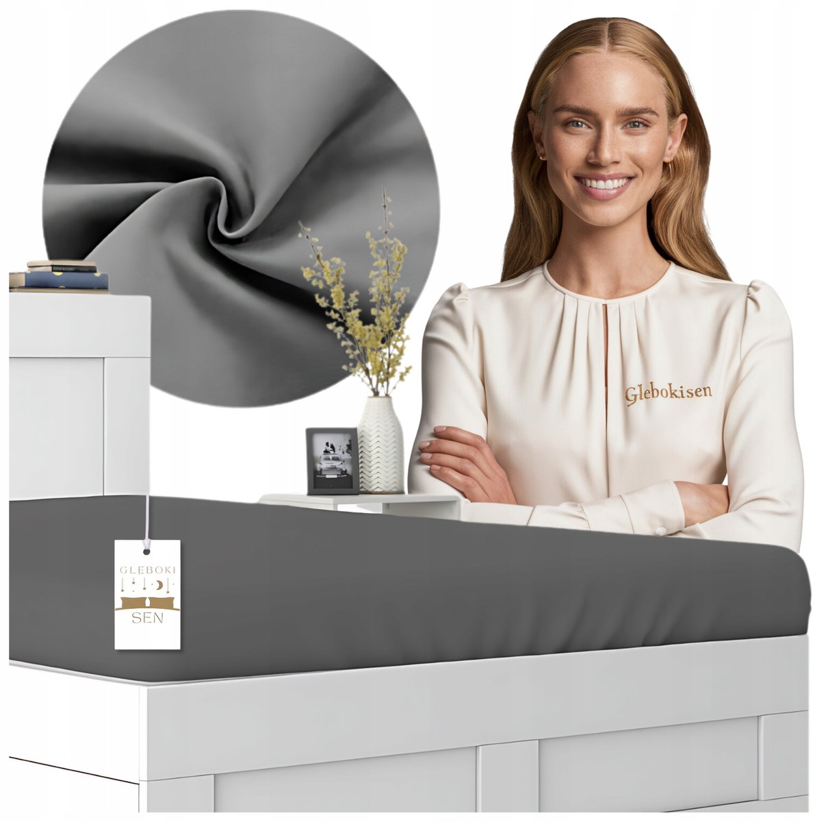 Jersey Hoeslaken 90x190cm Katoen - Dik & Zacht - Grafiet