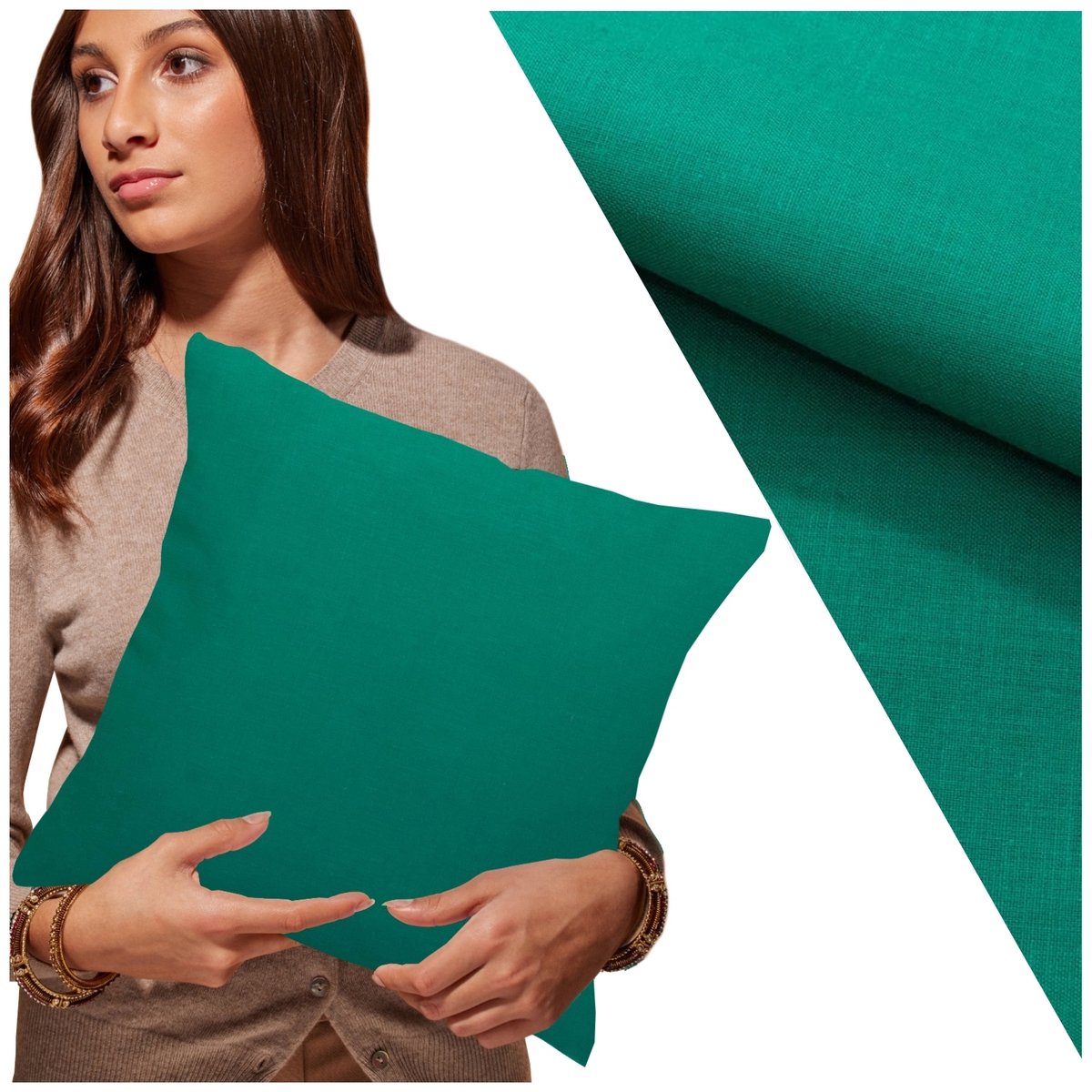 Belluno Katoenen Kussensloop 40x40 cm met Rits - Zacht en Ademend