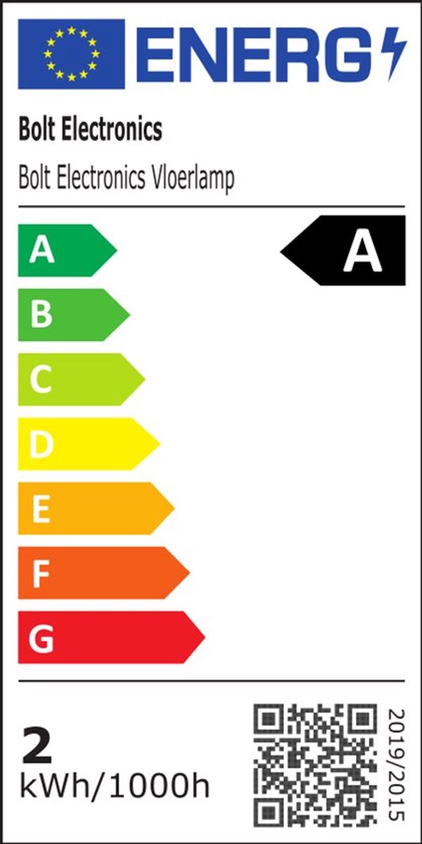 Bolt Electronics® Vloerlamp - Staande Lamp - Woonkamer - 4 Lichtsterktes - RGB Licht - Zwart thumbnail 2