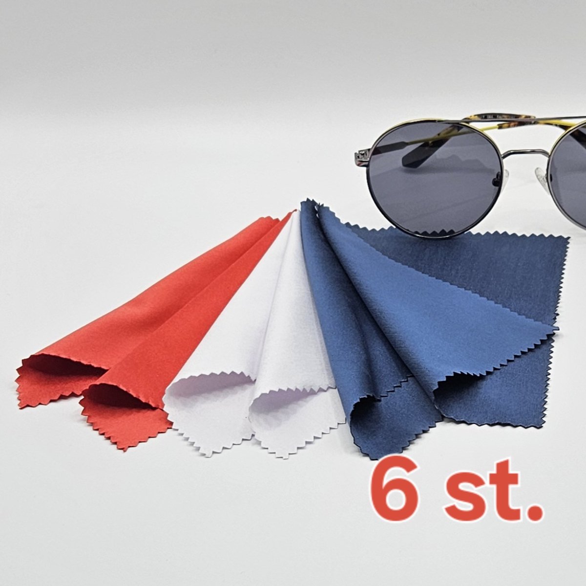 6 felgekleurde brillendoekjes / microvezeldoekjes van hoge kwaliteit / zonnebrildoekjes / doekje / Aland optiek / Chiffons de Nettoyage, Lot de 6, en Microfibre Surchoix pour Lentilles, Lunettes, Ecrans, Tablettes, Glasse
