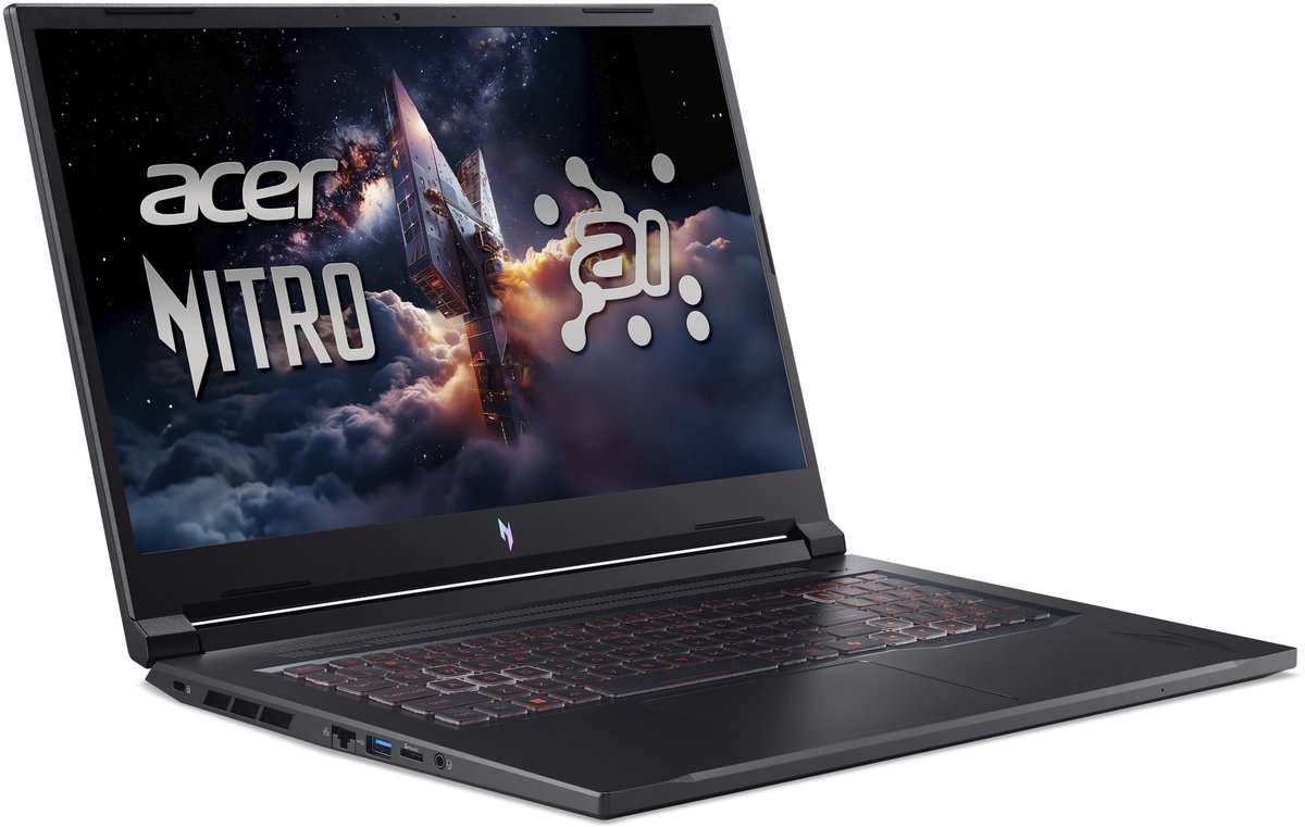 Acer Nitro V 17 AI ANV17-41-R5C1 - Gaming Laptop - 17 inch 144Hz - 16GB - 1TB SSD - inclusief 3mnd PC GamePass thumbnail 4