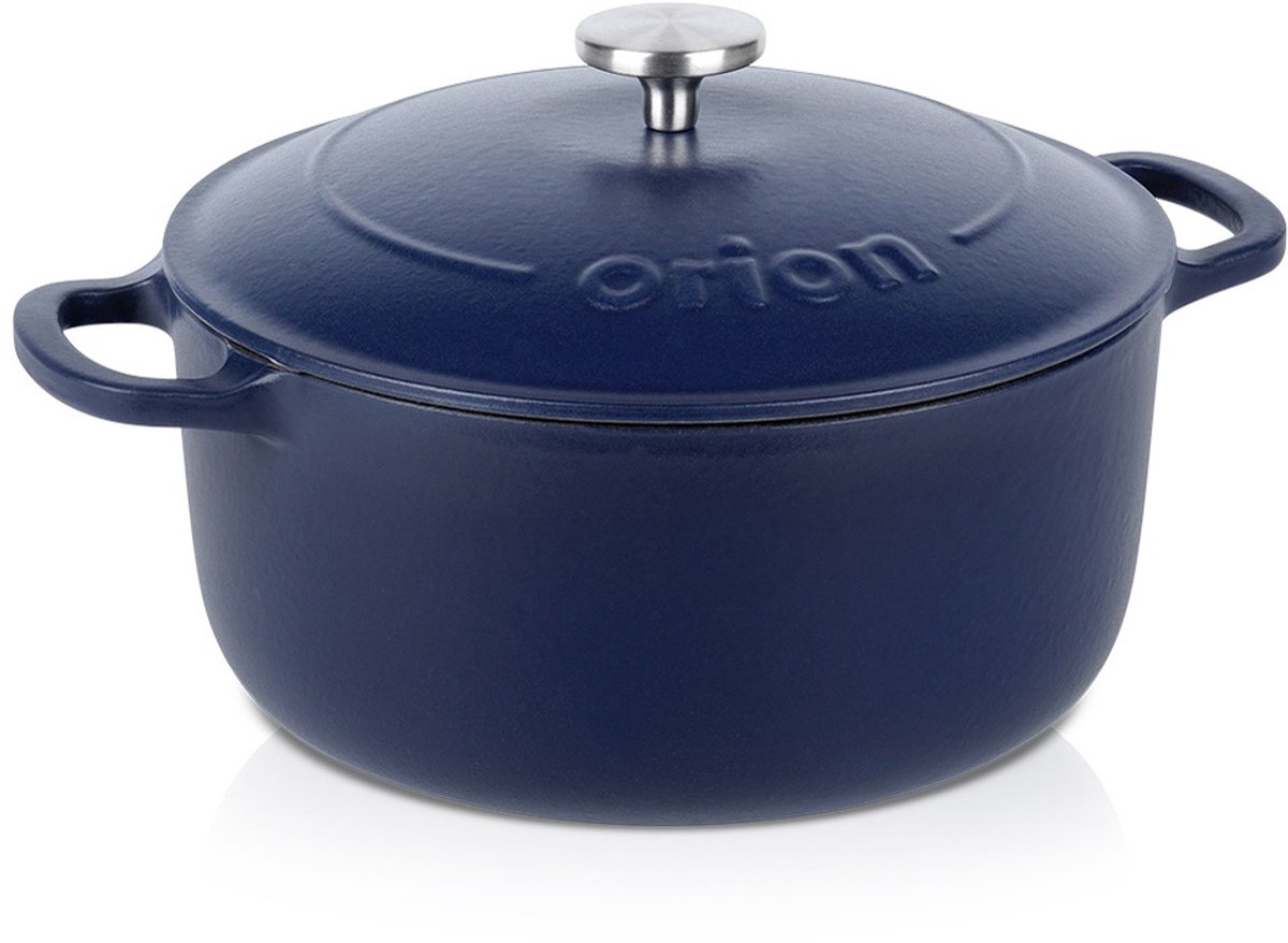 Gietijzeren Emaille Braadpan met Deksel 26 cm, 5.2L