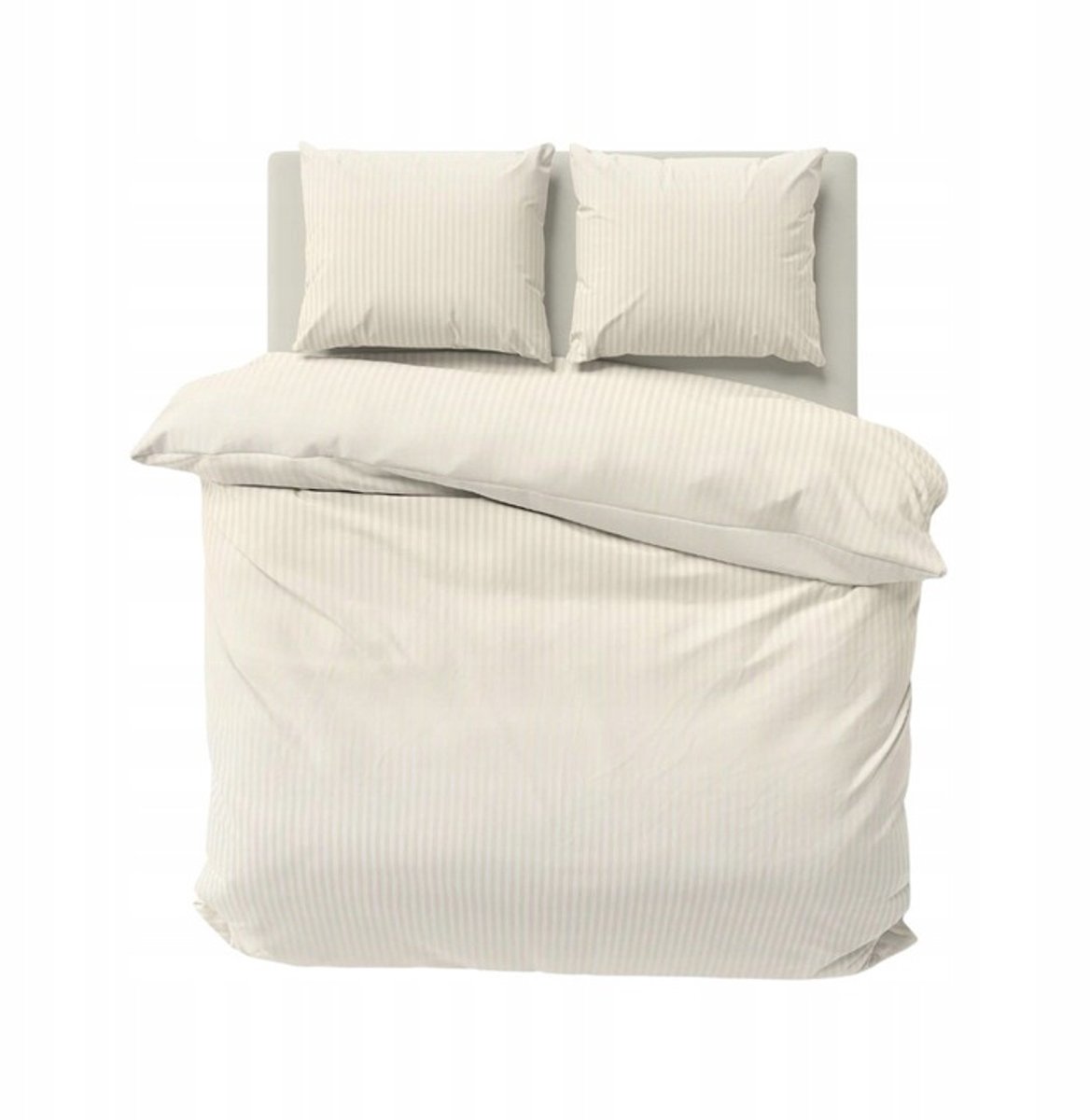 Katoenen Damast Beddengoed Set 160x200 Ecru Crème
