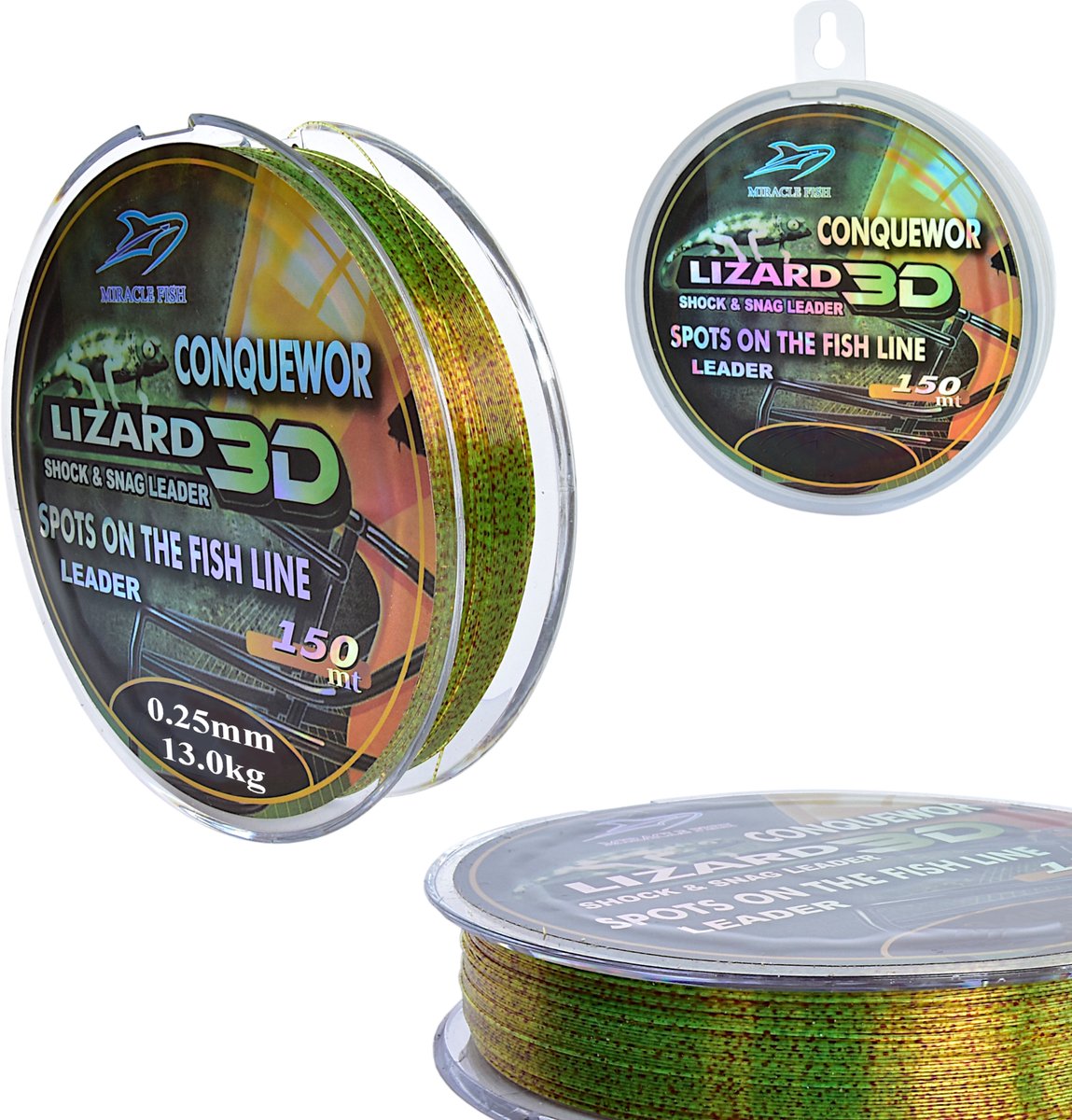 Hagedis 3D Vislijn 0,25mm / 13kg / 150m - Kameleon