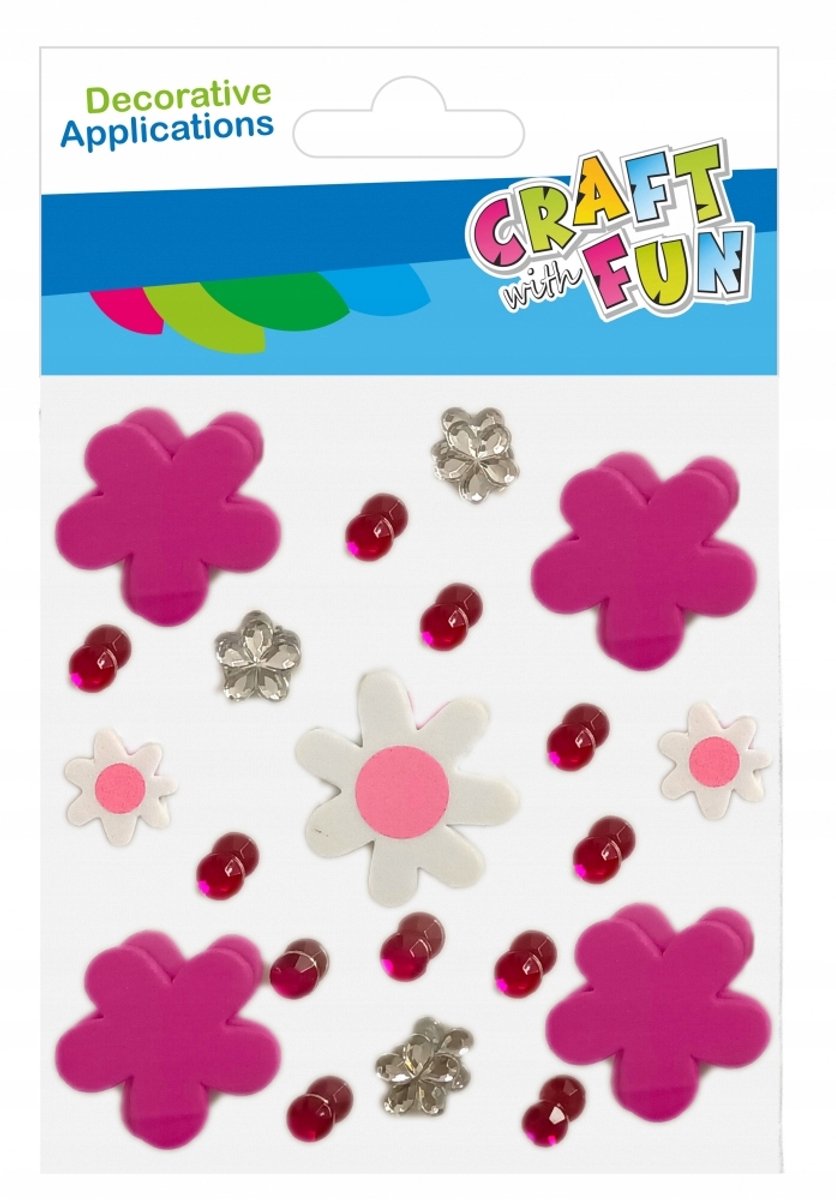 EVA Bloemen & Kristallen Zelfklevende Decoratie Stickers - Knutselen