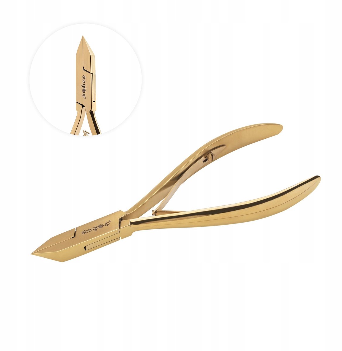 Gouden Podologische Nagel Tangen Dubbele Veer 13cm